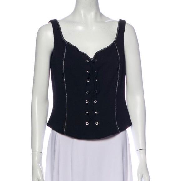 St. John Tops - St. John V-Neck Sleeveless Top - Sz M (8)